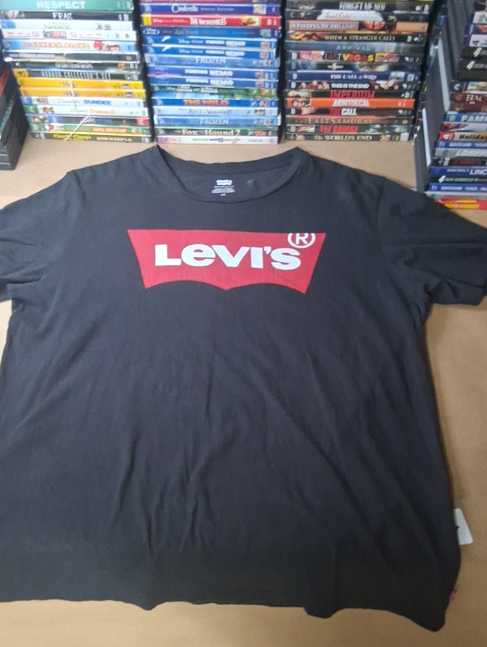 Levi's Black Short Sleeve Tee with Red Logo